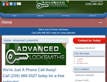 Tablet Screenshot of locksmithservicesfortmyers.com